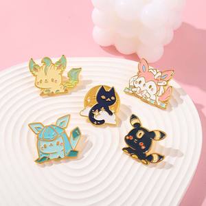 Pin de Esmalte con Forma de Animal de Dibujos Animados Kawaii Pikachu, Broche de Solapa de Metal Duro Único y Lindo para Niños y Amigos - Product Image 4