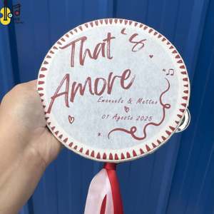 Tamburello a Percussione Personalizzato su Misura da 6 Pollici Tamburo da <span class=keywords><strong>Matrimonio</strong></span> 15 cm Logo Personalizzato Prezzo di Fabbrica - Product Image 4