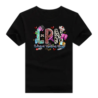 Autocollants DTF personnalisés prêts à être pressés, impression par transfert thermique pour la fabrication de vêtements, designs personnalisés, autocollants pour t-shirts