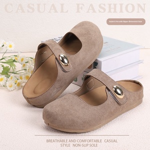 Sandalias de Mujer Estilo Birkenstock, Primavera 2026, Nuevas, Populares en Internet, de Gamuza, con Suela Suave, Tipo Pantuflas, Punta Cerrada, Ligeras, para Exteriores - Product Image 2