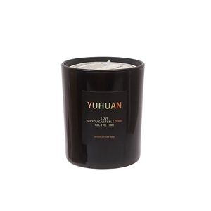 Vela Aromática Yuhuan de Cera de Soya, Cilindro Negro, Aromaterapia, Decoración del Hogar, Regalo para el Día de San Valentín - Product Image 2