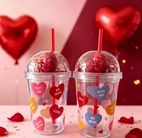 Mini-gobelet mignon pour enfants, tasses de Noël, mugs, tasses cadeaux avec paille intégrée pour enfants et adultes