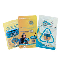 Sac d'emballage composite laminé de qualité alimentaire personnalisé, sac à fond plat, pochette autoportante en aluminium avec fermeture éclair