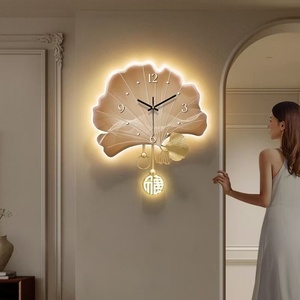 Đồng <span class=keywords><strong>2025</strong></span> thạch anh 47x40cm năm mới thời trang đồng hồ treo tường phòng khách ánh sáng sang trọng đồng hồ treo tường nghệ thuật sáng tạo - Product Image 3