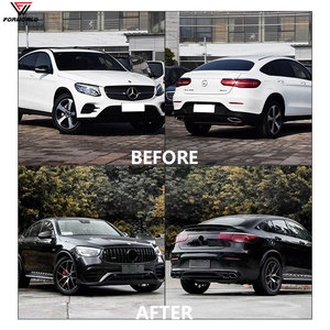 Para Mercedes Benz <span class=keywords><strong>GLC</strong></span> C253 16-19 <span class=keywords><strong>2022</strong></span> AMG GLC63, lámpara de cabeza LED, Kit de carrocería de rejilla, parachoques delantero, parachoques trasero, nueva condición - Product Image 4