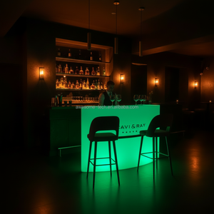 Bancone <span class=keywords><strong>Bar</strong></span> Portatile per Casa e Hotel con Illuminazione LED a 16 Colori, Ricaricabile, in Plastica, Moderno, per Esterni, Ideale per Feste - Product Image 5