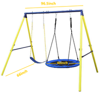 Aire de jeux d'extérieur et d'intérieur, balançoire nid d'oiseau d'angle, corde en nylon, jardin, école, maternelle, maison de jeu, parc de trampolines