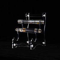 Yageli, fournisseur chinois, support de présentation de sabre de table en acrylique transparent sur 3 niveaux, épaisseur 4 mm, modèle YGL-0811