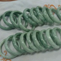 Bracelet en jade vert naturel, taille 64mm 66mm, grande taille, bracelet tendance pour femme, coupe coussin, cadeau