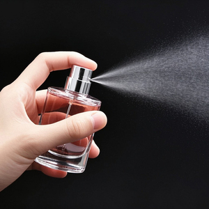 Nuovo Modello di Bottiglie di Profumo in Vetro Spesso da 50ml, Bottiglia di Profumo di Lusso Trasparente Vuota con Confezione - Product Image 5