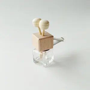8ml Empty Glass <strong>Car</strong> Air Freshener Perfume Bottle Perfume <strong>Car</strong> <strong>Diffuser</strong> Bottle With <strong>Clip</strong> - Product Image 3
