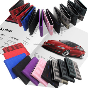 Portachiavi in Tessuto Stile Racing JDM Bride REC, Personalizzabile, Portafoglio Bifold in Pelle Gradate per Uomo - Product Image 1