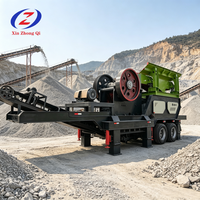 Concasseur à mâchoires mobile, machine de concassage de pierres, installation de concassage à cône portable, équipement de production de sable pour carrières et mines