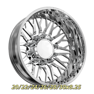 Cerchi Forgiati OEM <span class=keywords><strong>6</strong></span>/8/10 Fori 8x200 8x225 Neri Fuoristrada per Chevy Ram Ford F350, Cerchi Auto 22/24/26/28/30 Pollici, Cerchi Dually - Product Image 3
