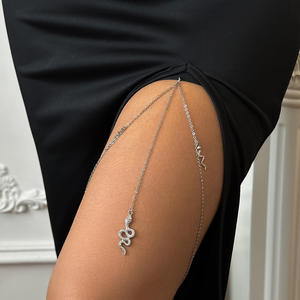 נחש ירך רגל שרשרת מותניים סקסי גוף שרשרות שרשרת צמיד על רגל אביזרי נשים תכשיטים - Product Image 4