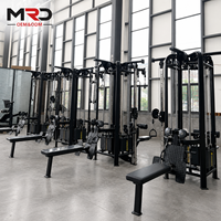 Máquina Multifuncional de Entrenamiento de Fuerza, Sistema de Gimnasio Multi-Estación de Cuatro Puestos, Equipo de Fitness Multifuncional Comercial