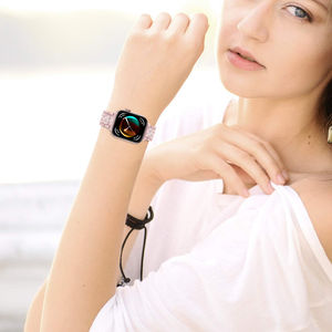 HUANLONG correa de reloj de lujo de acero inoxidable con incrustaciones de diamantes para Huawei Fit 3 accesorios de reloj - Product Image 5