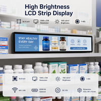 Affichage numérique LCD commercial haut de gamme pour publicité sur les rayons de magasin et magasins intelligents