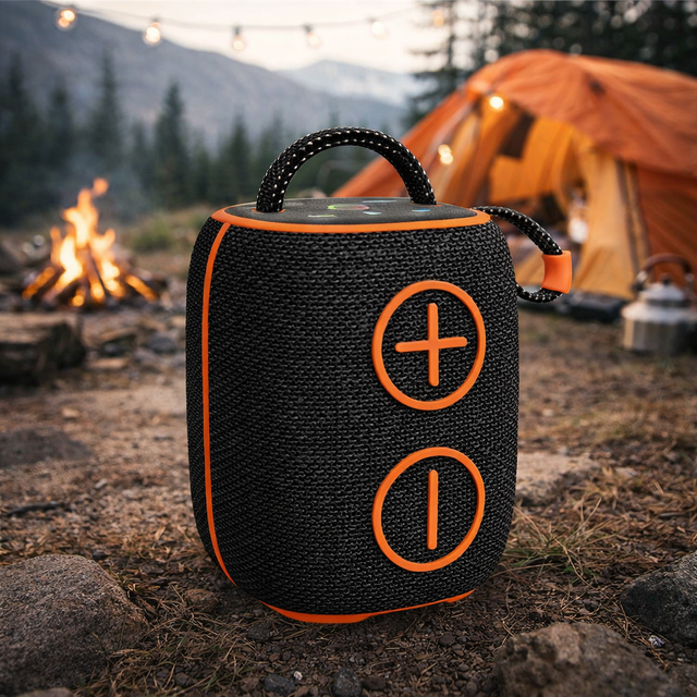 Portable Mini Outdoor Waterproof Sports Stereo Sound Durable Buttons Bass Colorful Rgb Wireless Speakers