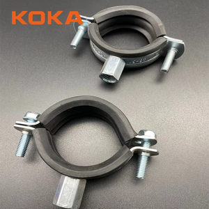 <span class=keywords><strong>KOKA</strong></span> personalizado de diversos tamaños EG HDG 1/4 ''6'' abrazaderas de tubo con revestimiento de goma EPDM - Product Image 4