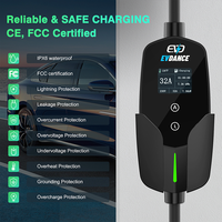 EVDANCE 2 Level 2 Pengisi Daya EV Portabel 7 KW Tipe 2 Pengontrol Evse 32A Portabel Pengisi Daya Grosir Tipe 2 Pengisi Daya EV