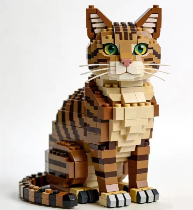 Tabby cat blocks, direct from factory, in stock, ready to ship