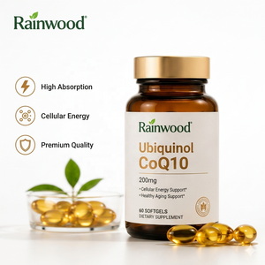 Gélules de <span class=keywords><strong>CoQ10</strong></span> <span class=keywords><strong>Ubiquinol</strong></span> Rainwood pour la Santé Cardiaque et la Vitalité Quotidienne Marque Privée - Product Image 1