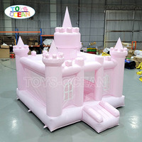 Château gonflable rose de style 2025, en PVC, portable, pour usage commercial, aire de jeux pour enfants, pour événements et fêtes, TOYS-OCEAN