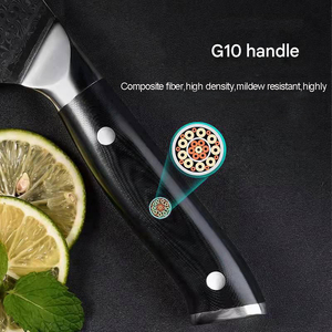 <span class=keywords><strong>Couteau</strong></span> de boucher en acier damas à 67 couches IOKO, style japonais, manche G10, 7 pouces, Santoku, sushi, sashimi, bœuf, <span class=keywords><strong>couteau</strong></span> de chef de cuisine - Product Image 4