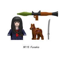 Figura de Zombi de Halloween, Figura Militar de la Segunda Guerra Mundial, Mini Infantería, Juez Presidencial, Soldado Alemán, Figura de Soldado del Ejército, Bloques de Construcción de Armas