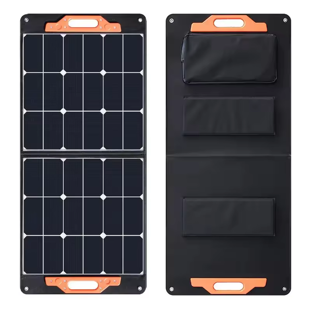 Portable Solar Panel Kit 60W Folding Solar Charger With USB Outputs for 12v Batteries Power Station Camping Trailer Car Marine
