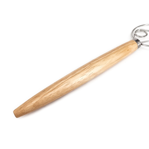 <span class=keywords><strong>Fouet</strong></span> hollandais en acier inoxydable de 13 pouces manche en bois <span class=keywords><strong>Fouet</strong></span> à pâte danoise <span class=keywords><strong>pour</strong></span> pâte à pain au levain Pizza Pâtisserie Gâteau Pâte - Product Image 3