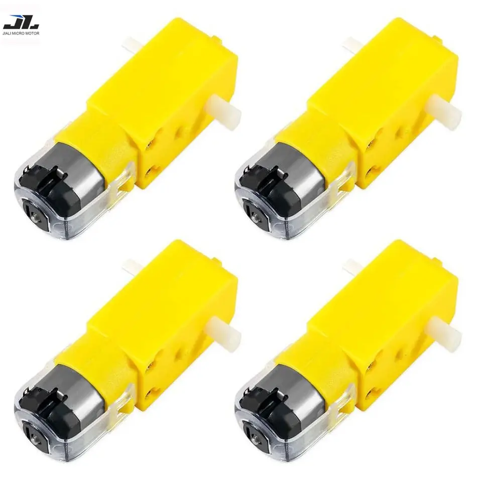 JL-TT-130 Motor Antrader Gear Motor Dual Shaft 3-6V TT Motor for Smart Car Robot Pack