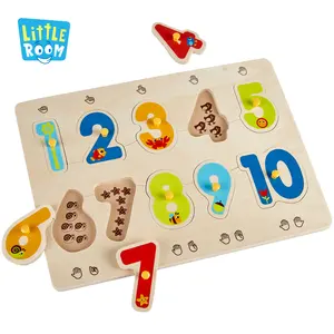 מכתבים להסרה ספרות אלפבית צעצוע עץ מספר פאזל לילדים ילדים חינוכיים מחצלת עם Fsc פעוט משחקים