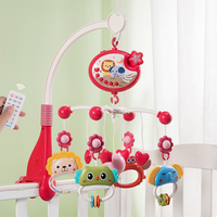 Jouet musical suspendu pour berceau de bébé avec télécommande, projection d'étoiles et boîte à musique pour le sommeil des nourrissons