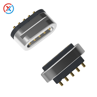 Conector Magnético Pogo Pin de 4, 5 y 10 Pines, Paso de 2.0 mm, Pequeño, Impermeable, Macho y Hembra, del Fabricante