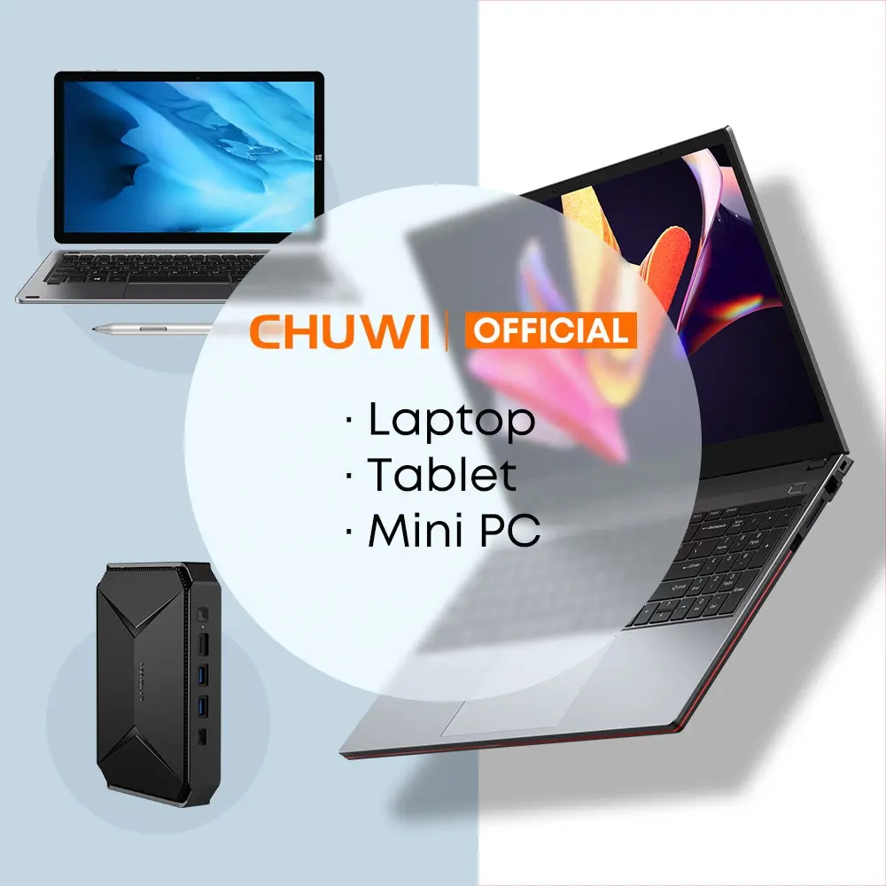 CHUWI OEM ODM新品および中古の改装済みコンピューターハードウェアおよびソフトウェアIntelCPU WIFI SSDノートブックネットブックミニPCタブレットラップトップ