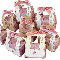 Boîte cadeau de luxe pour bonbons, emballage exquis pour bonbons, boîte cadeau en papier pour chocolat avec poignée