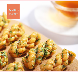 Huanglaowu Snacks chinois au grain salé Mini-beignets torsadés Snacks décontractés Idéal pour le goûter 408g - Product Image 4