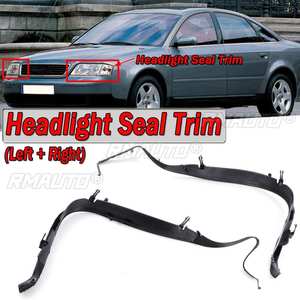 คุณภาพสูง 2x ไฟหน้ารถด้านหน้าฝาครอบซีลแหวนสำหรับออดี้ A6 C5 2002-2005 Facelift 4B0941191A 4B0941192A - Product Image 1