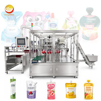 Machine de remplissage et de bouchage entièrement automatique ORME pour sachets souples à bec verseur (doypacks) de gelée, ketchup, lait de soja et jus
