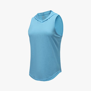 Gilet sans manches d'été pour femmes, vêtement de sport respirant et fin à séchage rapide pour la course à pied, l'entraînement, le yoga, avec capuche - Product Image 6