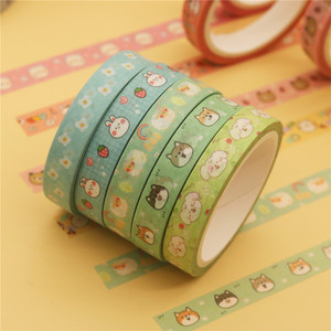 เทปวาชิลายสัตว์น่ารัก 18 ม้วน สำหรับงาน DIY ตกแต่งสมุดบันทึก ของขวัญ นำเข้าจากต่างประเทศ - Product Image 3