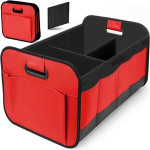 Organizer <span class=keywords><strong>per</strong></span> Bagagliaio Auto in Pelle Pieghevole Multifunzionale, Scatole Portaoggetti <span class=keywords><strong>per</strong></span> Auto in Offerta - Product Image 4