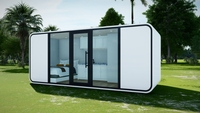 Maison modulaire pré-assemblée Apple Cabin de 5 m, avec aménagement personnalisé, à faible coût, expédiée directement de l'usine