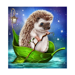 Kit de pintura de diamantes 5D moderno pintado a mano Animal estrella <span class=keywords><strong>erizo</strong></span> decoración del hogar DIY venta al por mayor pintura de diamantes 5D - Product Image 1