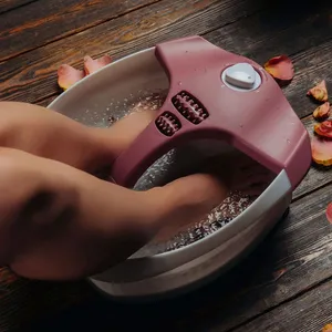 Cuenco de pedicura, masajeador de Spa para pies, baño calentado, rodillo de lavabo de masaje automático, burbujas de vibración, máquina de temperatura ajustable - Product Image 1
