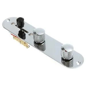 Wholesale Silver 3 Way Prewired Control Plate with Wiring Harness Switch Knobs for TL Electric Guitar Parts