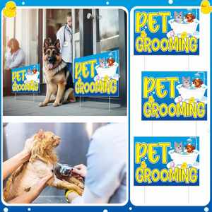 Eco Friendly Yard Sign Recyclable Hollow Plastic Sheet <b>Custom</b> Print for Outdoor Lawn Pet Shop Grooming Signage Board - Product Image 5