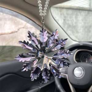 आश्चर्यजनक क्रिस्टल कार आभूषण क्रिसमस हिमपात का एक खंड फांसी सजावट - Product Image 5